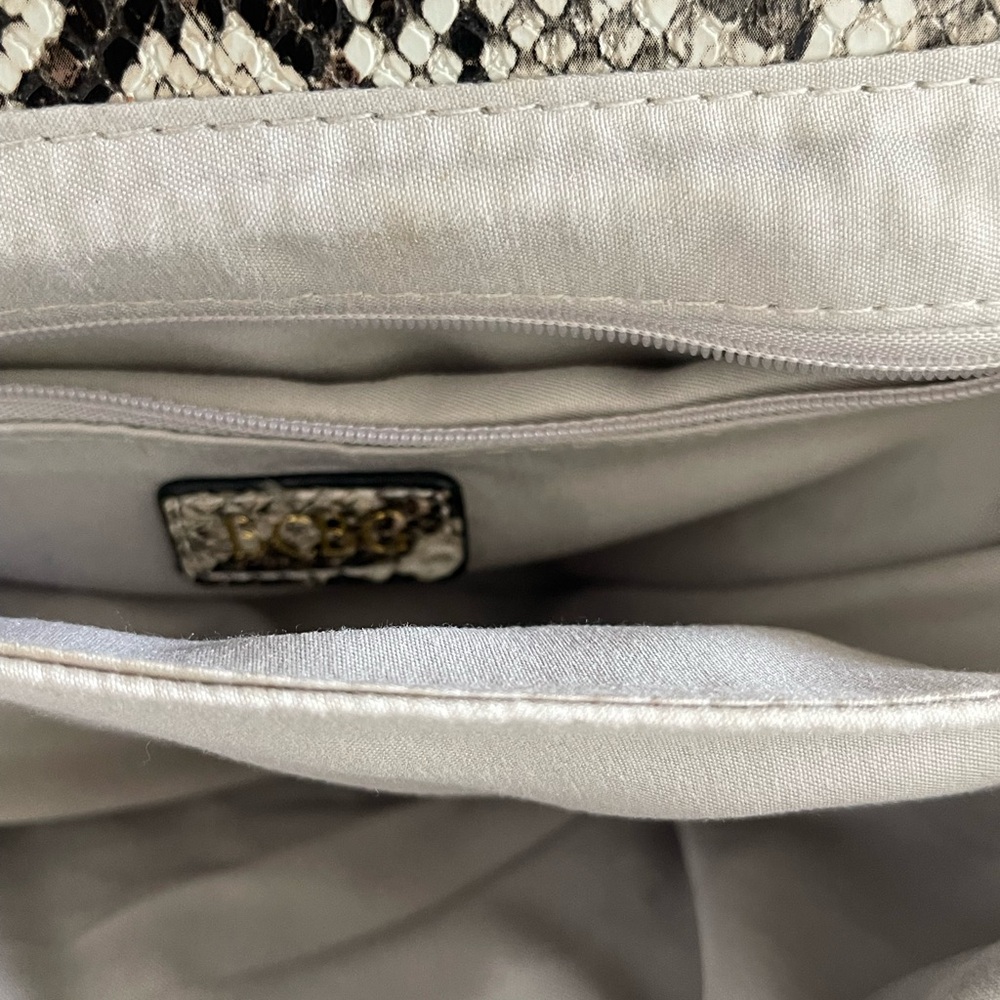 Bcbg Python Pattern Shoulder Bag - Black And Cream - image 6